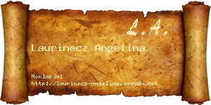 Laurinecz Angelina névjegykártya